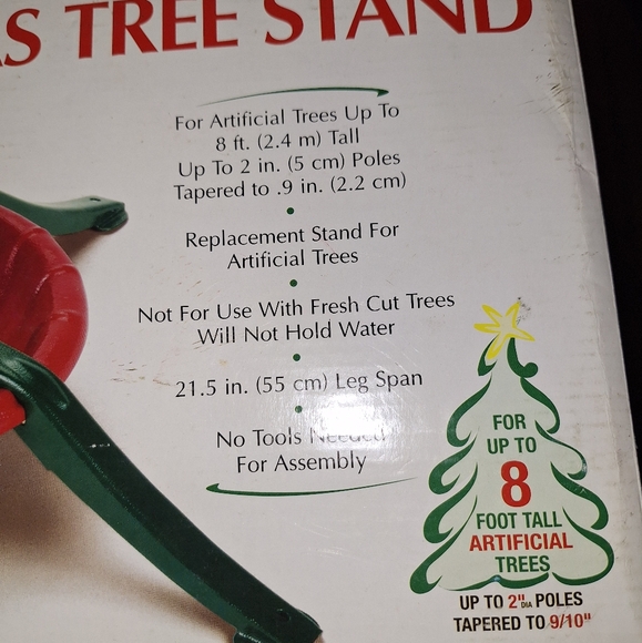 Old Fashion Vintage Metal artificial tree stands fits up to 8' Tree - Picture 3 of 9